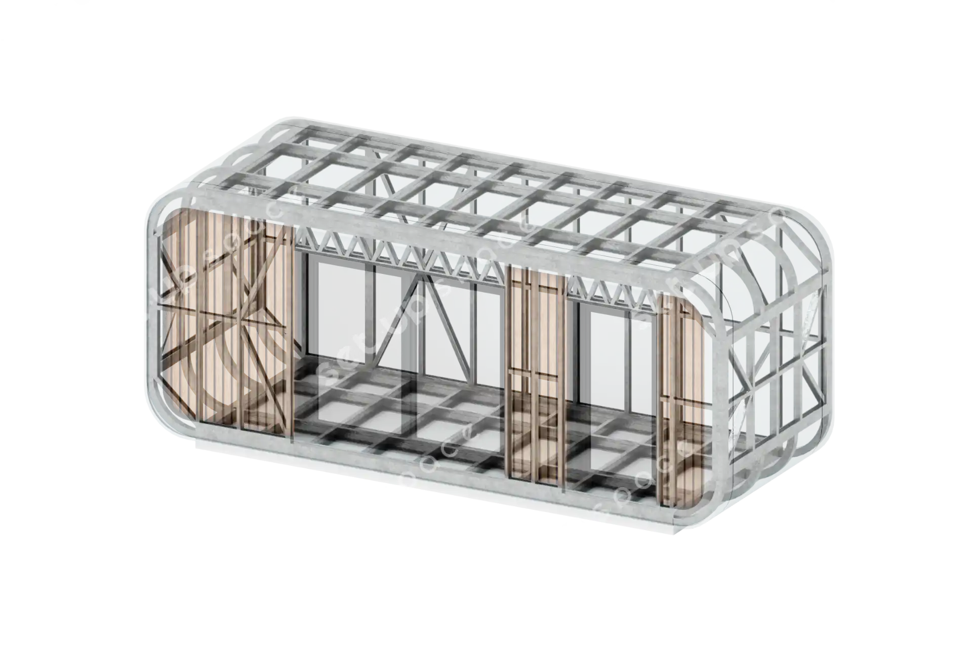 Portable Prefabricated Mobile Steel Cabins | Apple Cabin Structure | Light steel Structure